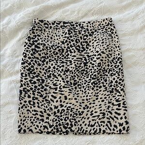 Ann Taylor Loft Leopard Print Women's Skirt